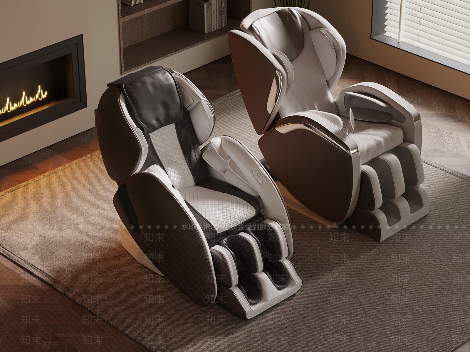 现代按摩椅3D模型下载【ID:1187206477】