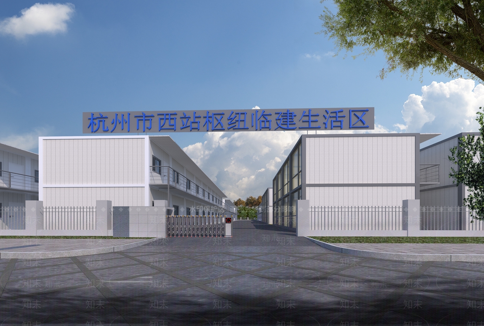 现代新中式鸟瞰规划3D模型下载【ID:1187209742】