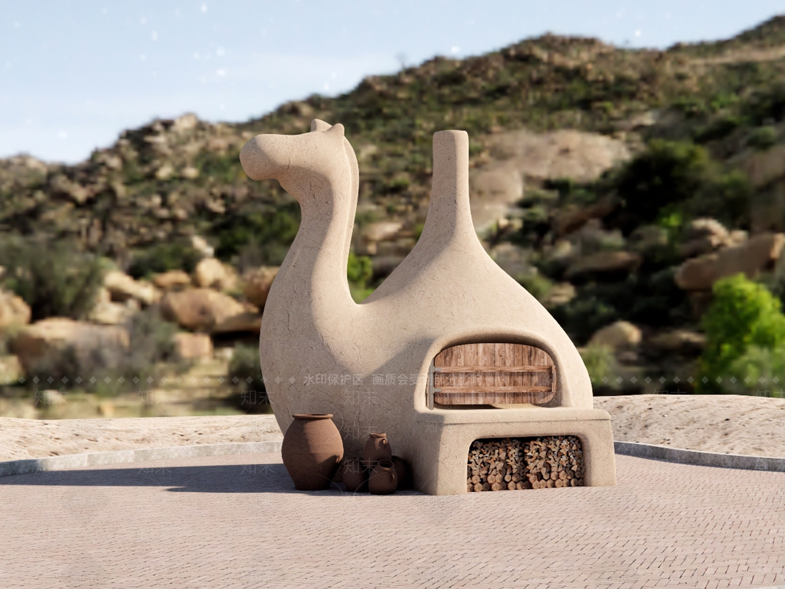 现代轻奢商业景观SU模型下载【ID:1187212438】