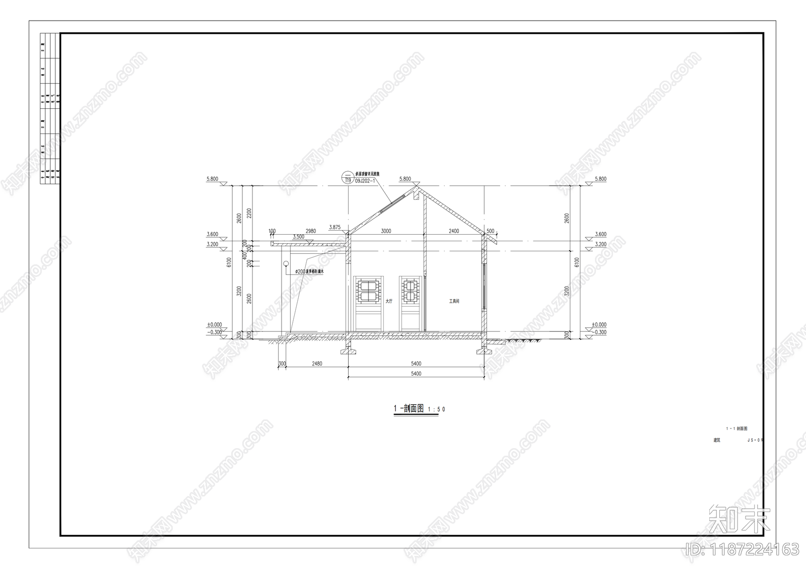 新中式公厕cad施工图下载【ID:1187224163】