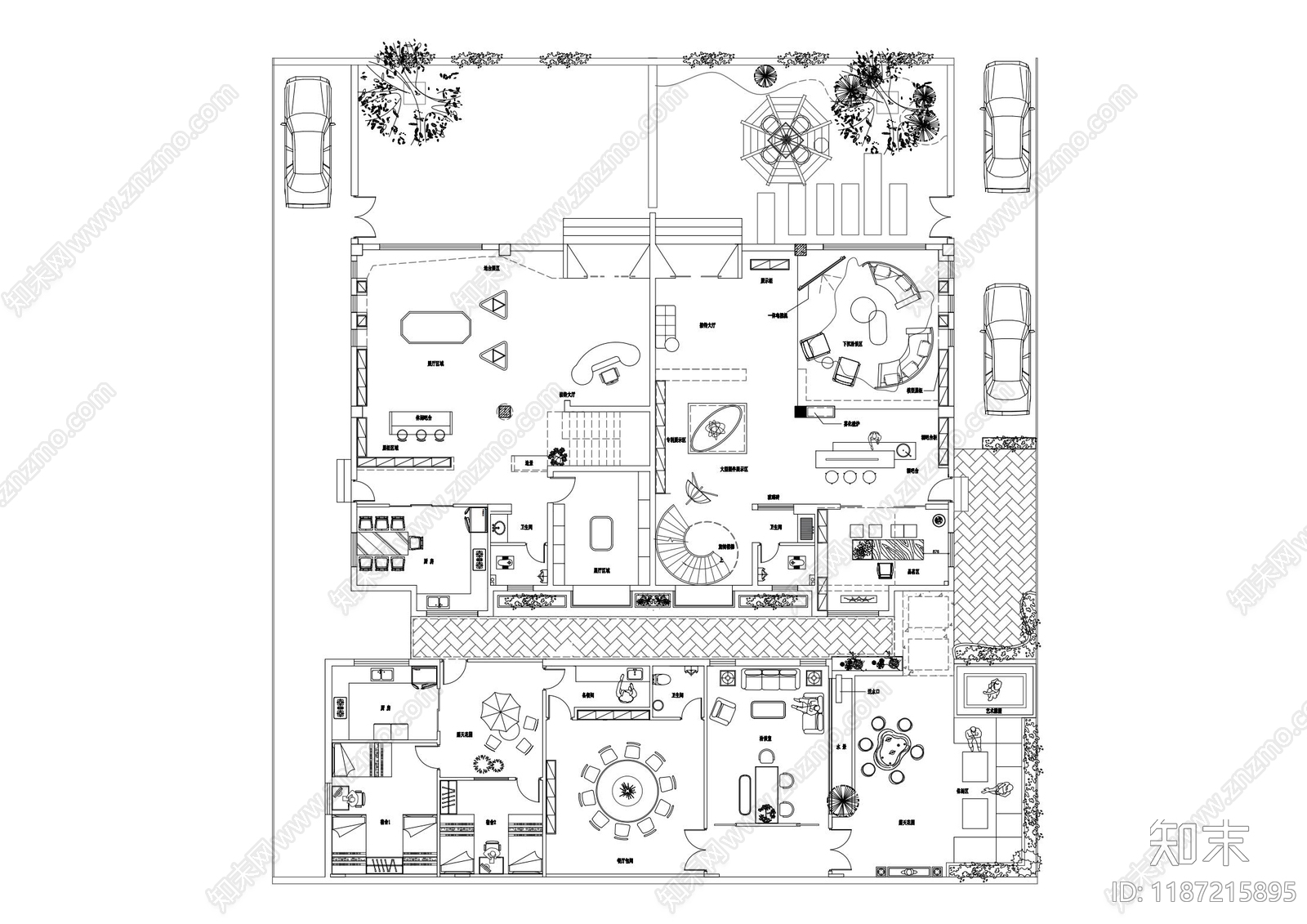 现代其他商业空间cad施工图下载【ID:1187215895】