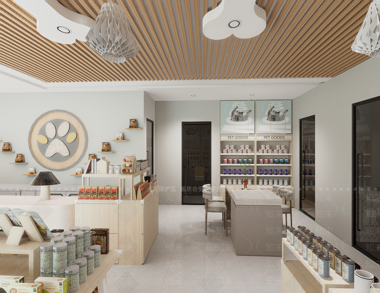 现代宠物店SU模型下载【ID:1187217493】