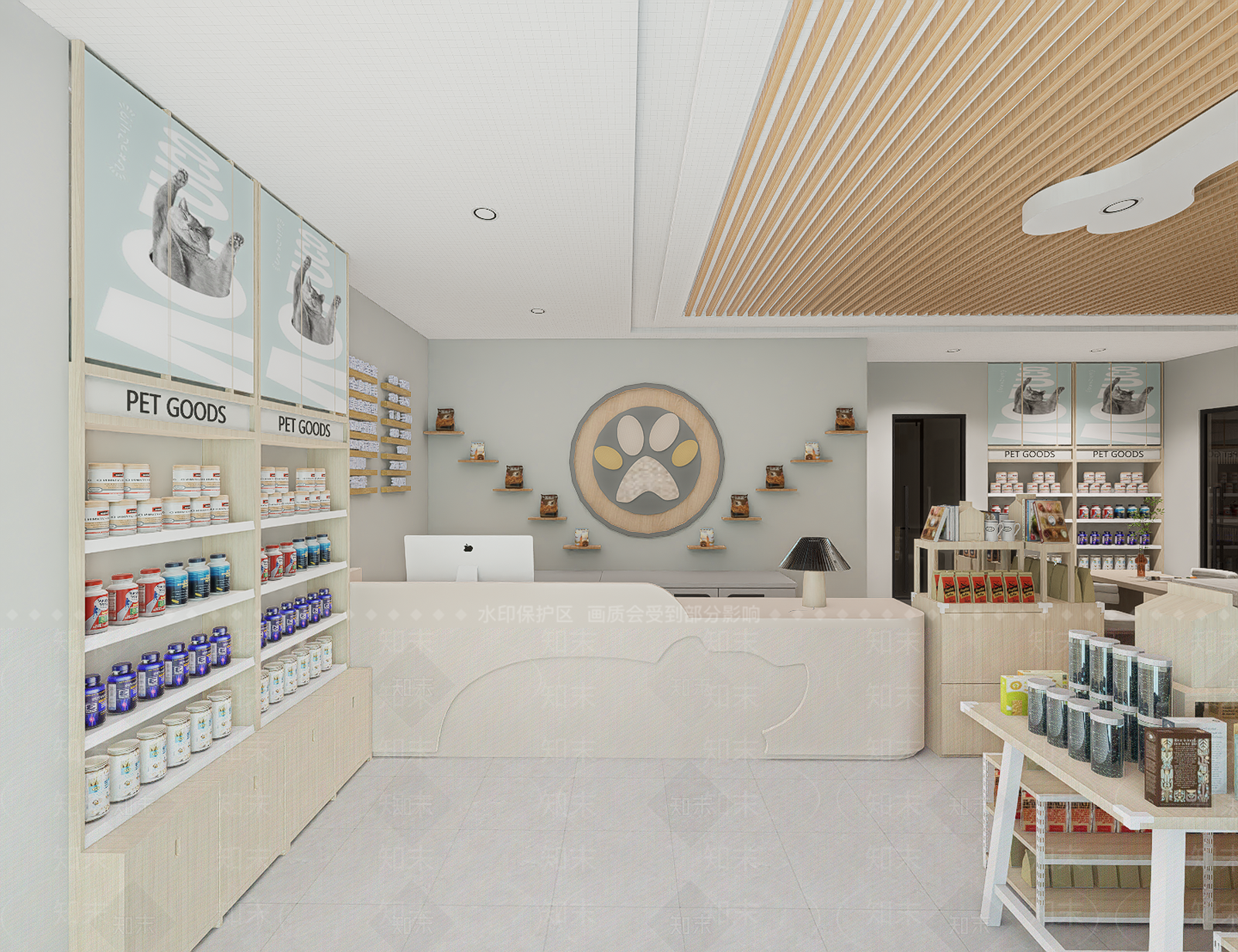 现代宠物店SU模型下载【ID:1187217493】