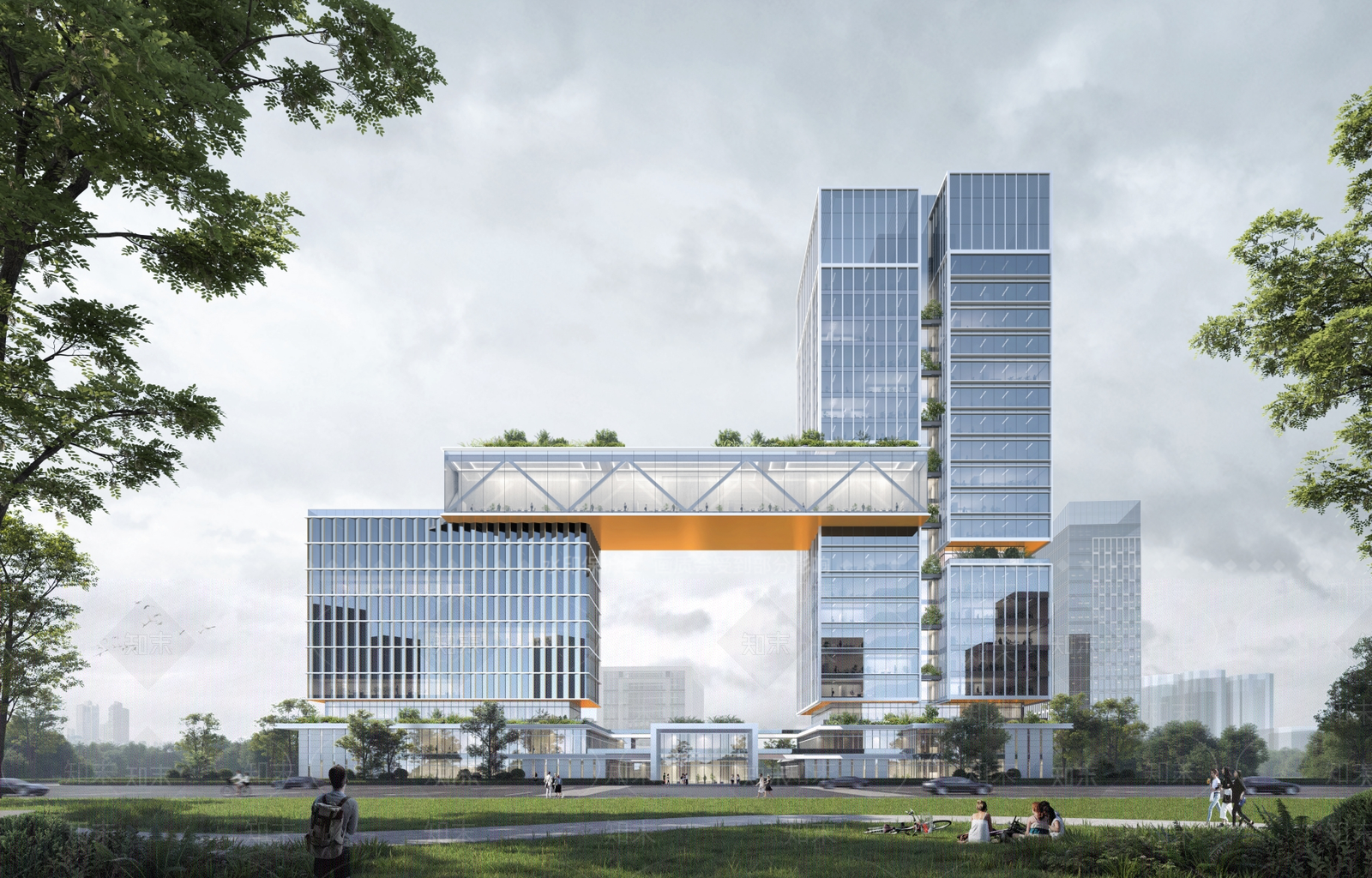 现代办公楼SU模型下载【ID:1187219366】