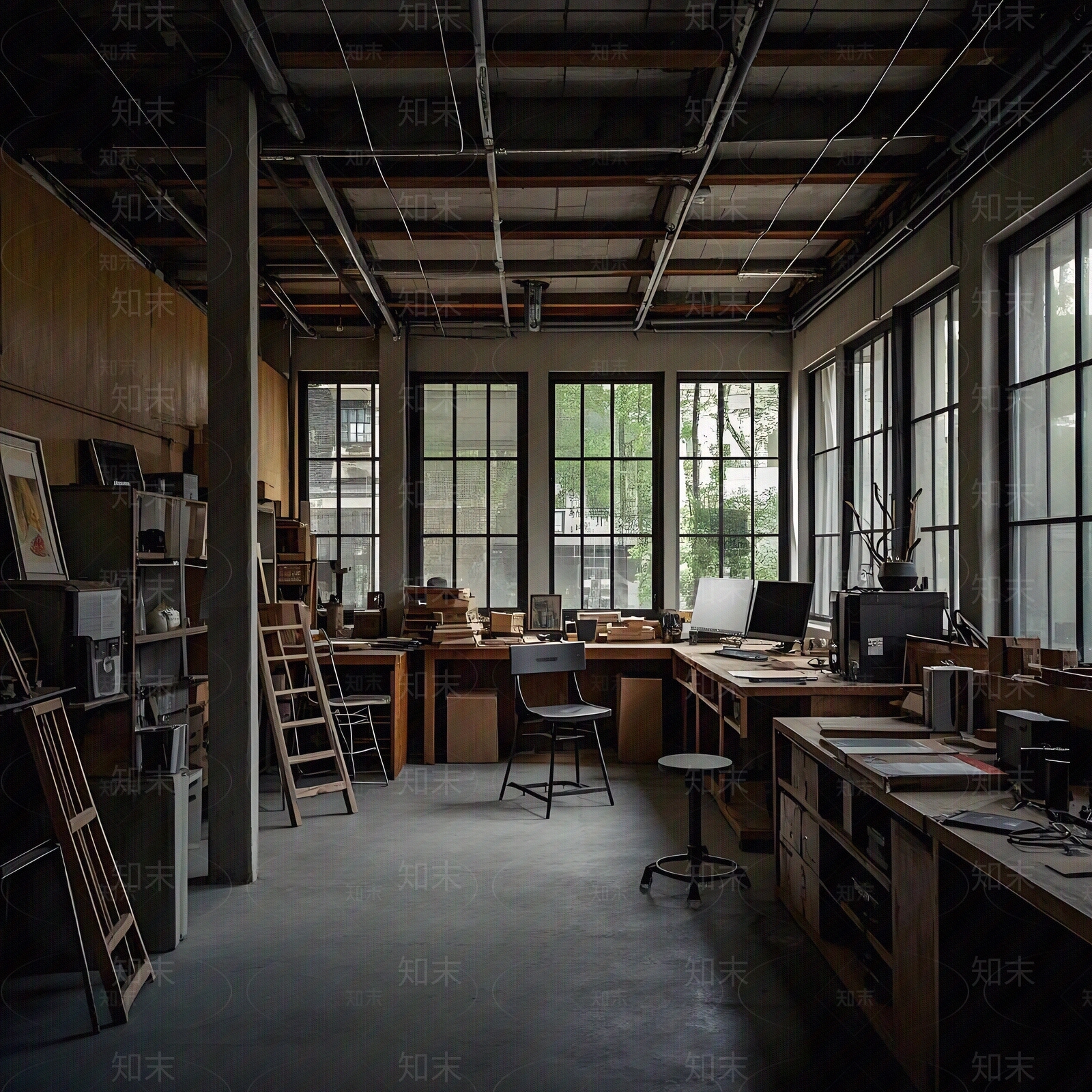 现代办公室贴图下载【ID:1187219254】