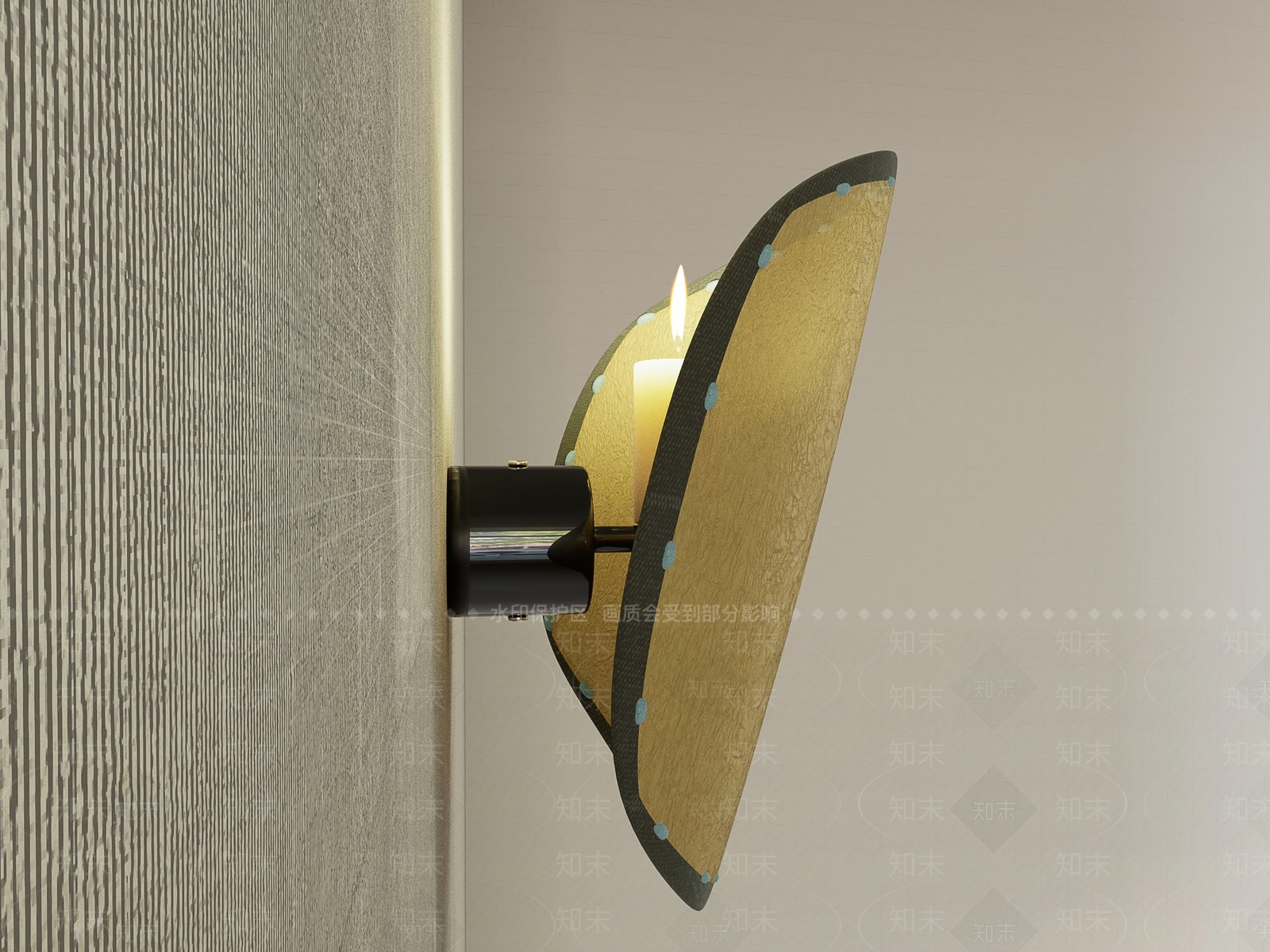 中式壁灯SU模型下载【ID:1187229666】