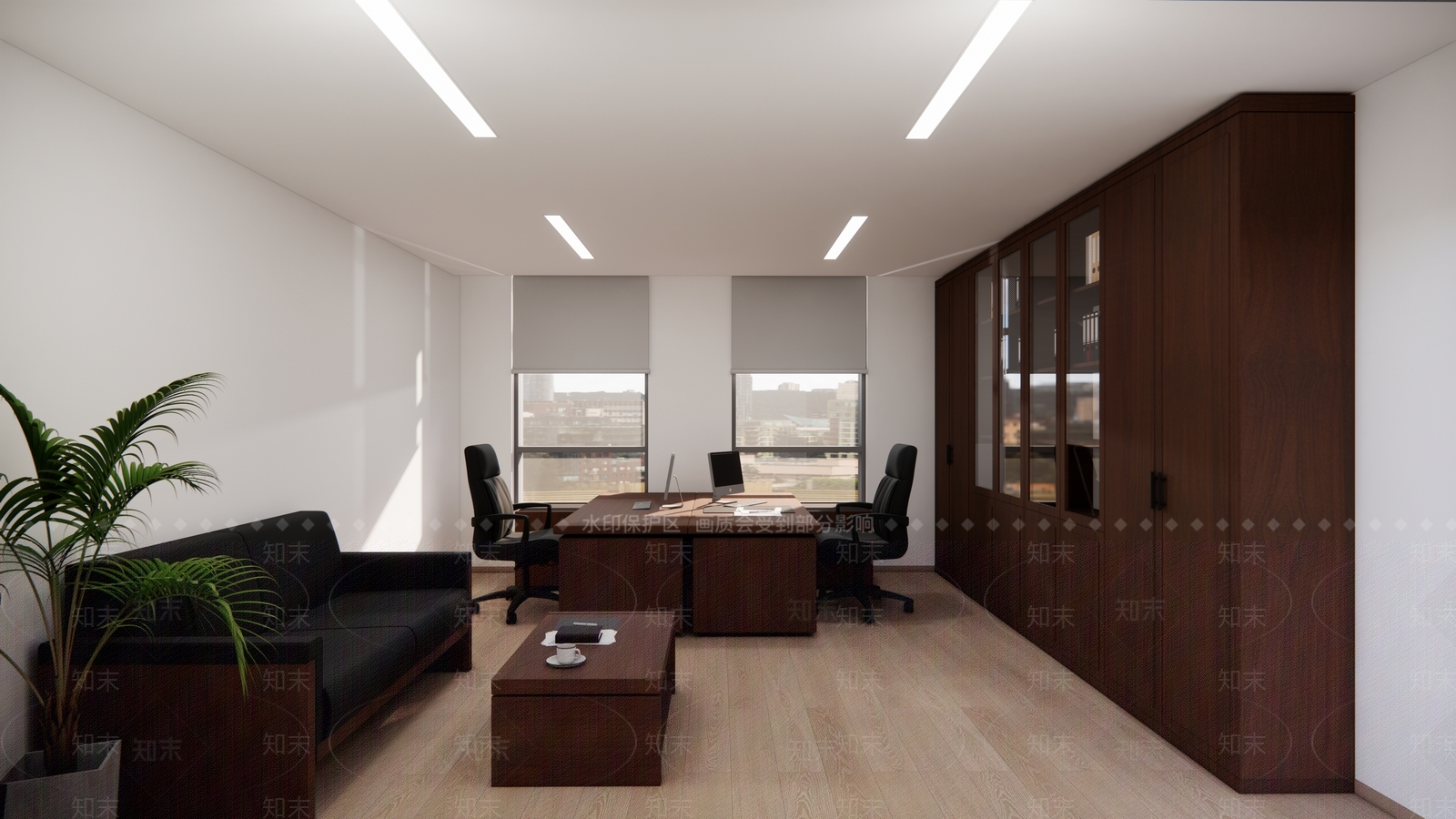 中式办公室SU模型下载【ID:1187235203】