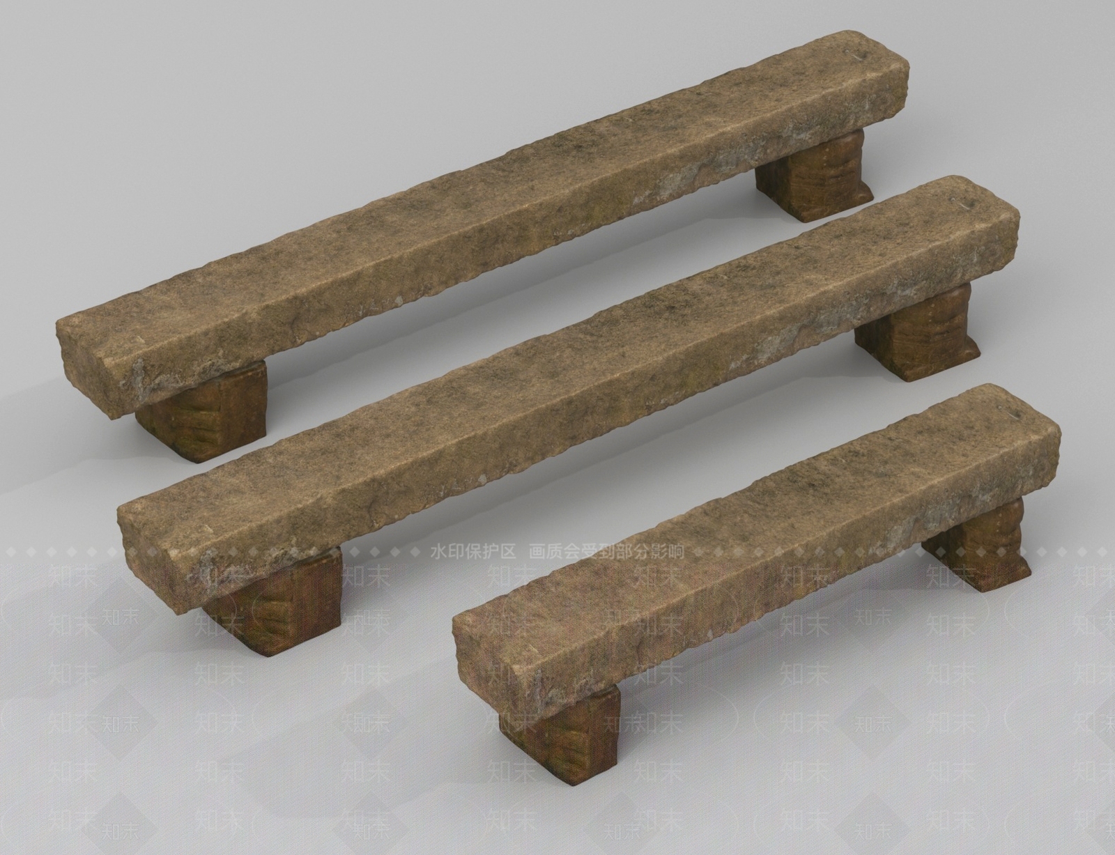 中式其他凳子3D模型下载【ID:1187235506】