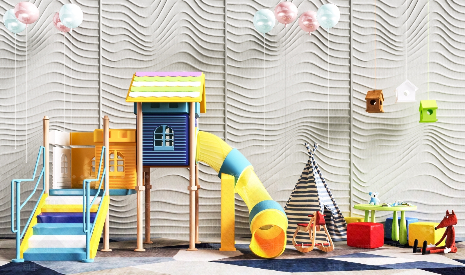 儿童器材3D模型下载【ID:1187240000】