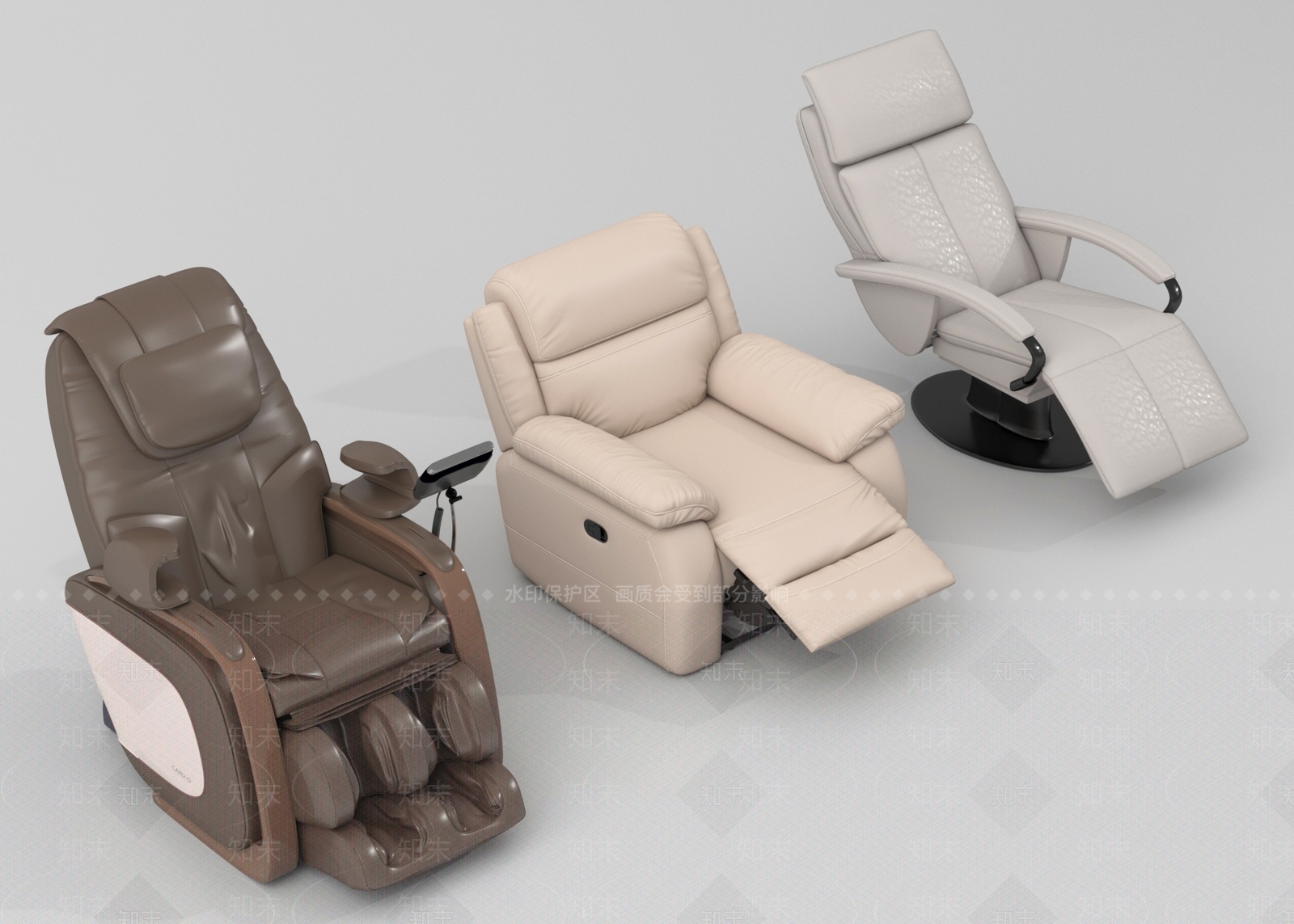 现代按摩椅3D模型下载【ID:1187240674】