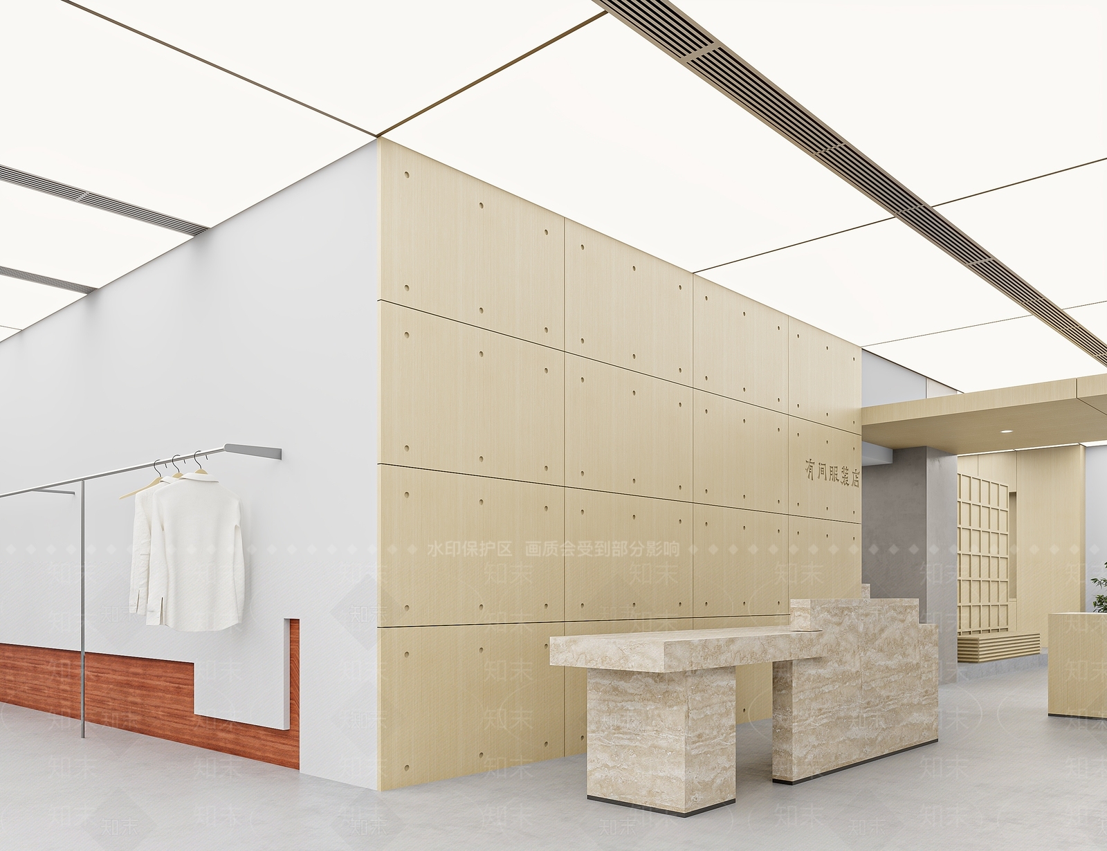 现代服装店3D模型下载【ID:1187244226】