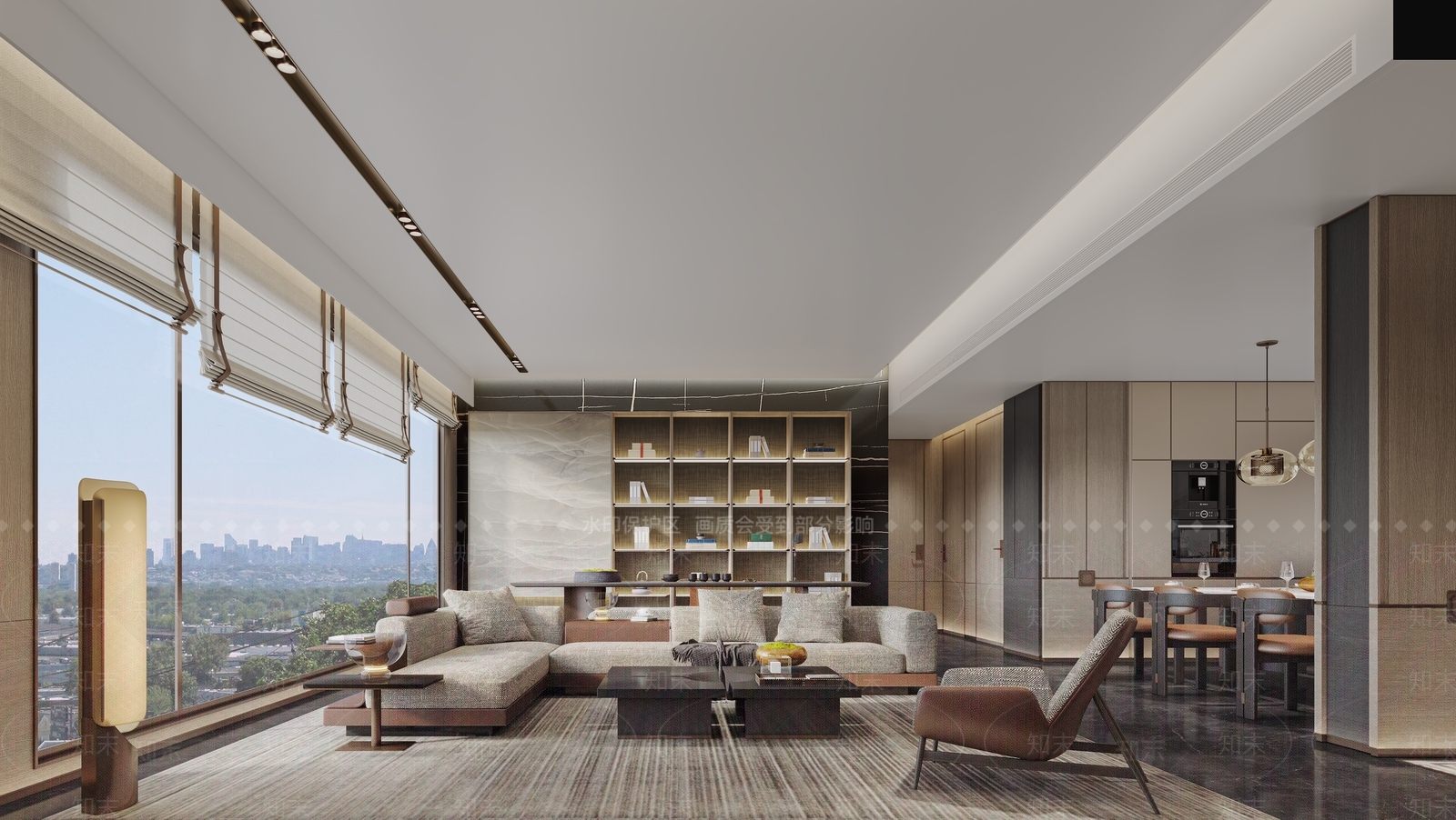 现代酒店大堂3D模型下载【ID:1215040312】