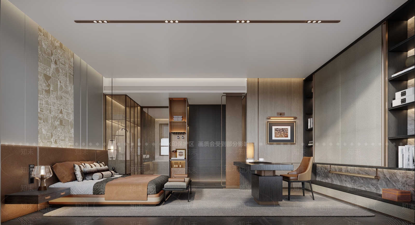 现代家居卧室3D模型下载【ID:1187246797】