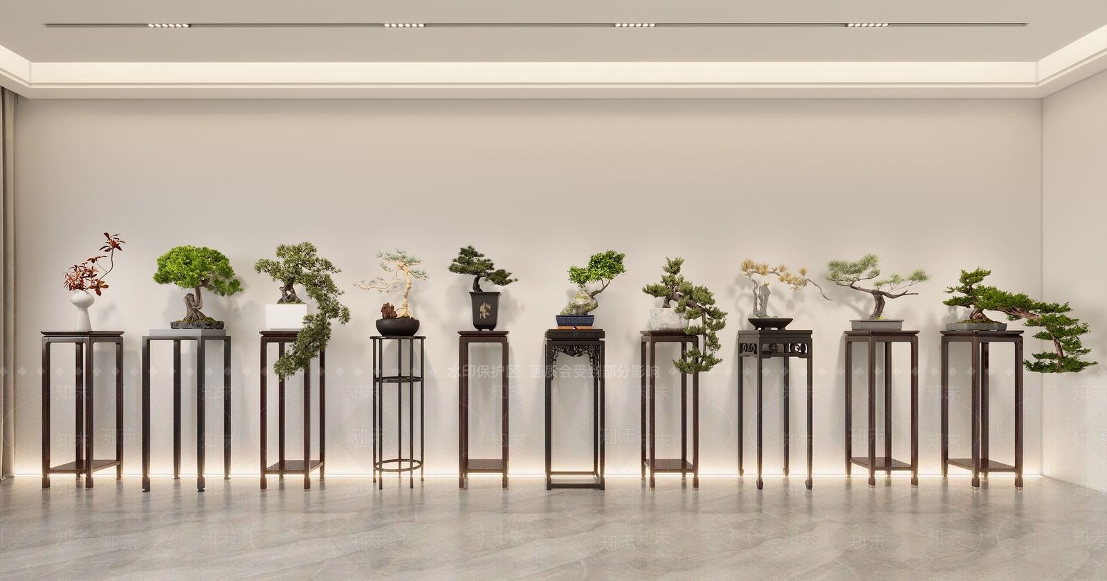 新中式花架3D模型下载【ID:1187258089】