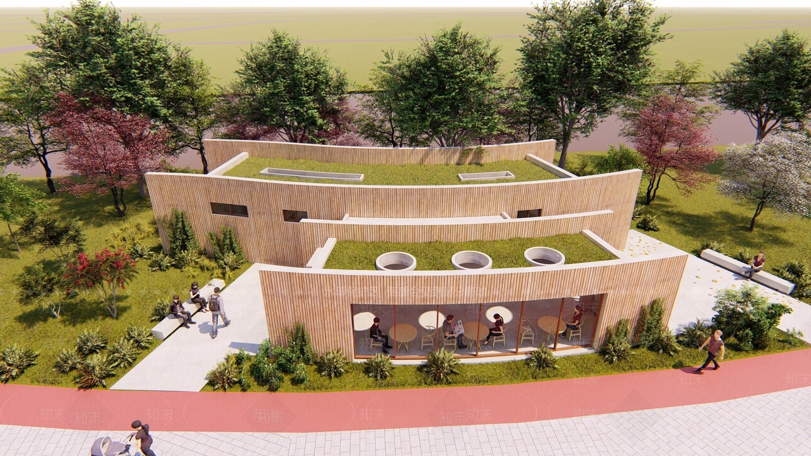 现代极简小公建SU模型下载【ID:1187266529】