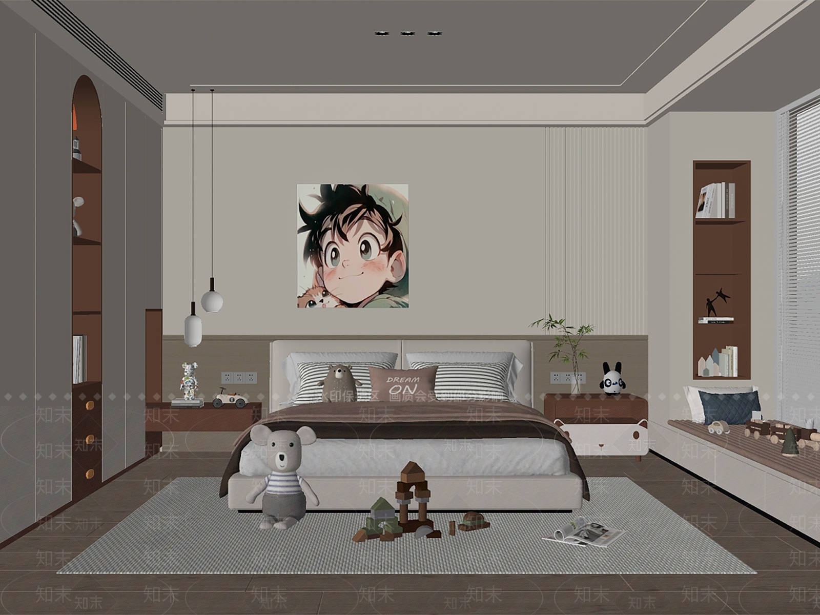 现代女孩房SU模型下载【ID:1187276910】