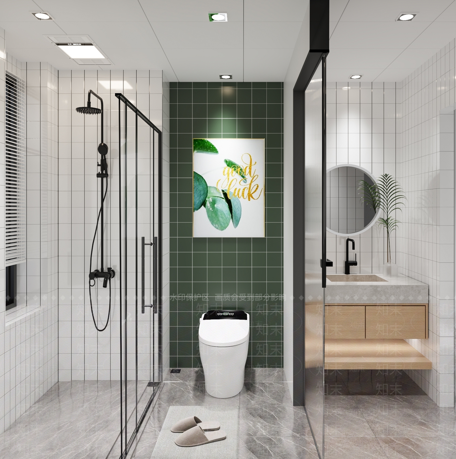 现代北欧卫生间3D模型下载【ID:1187278525】