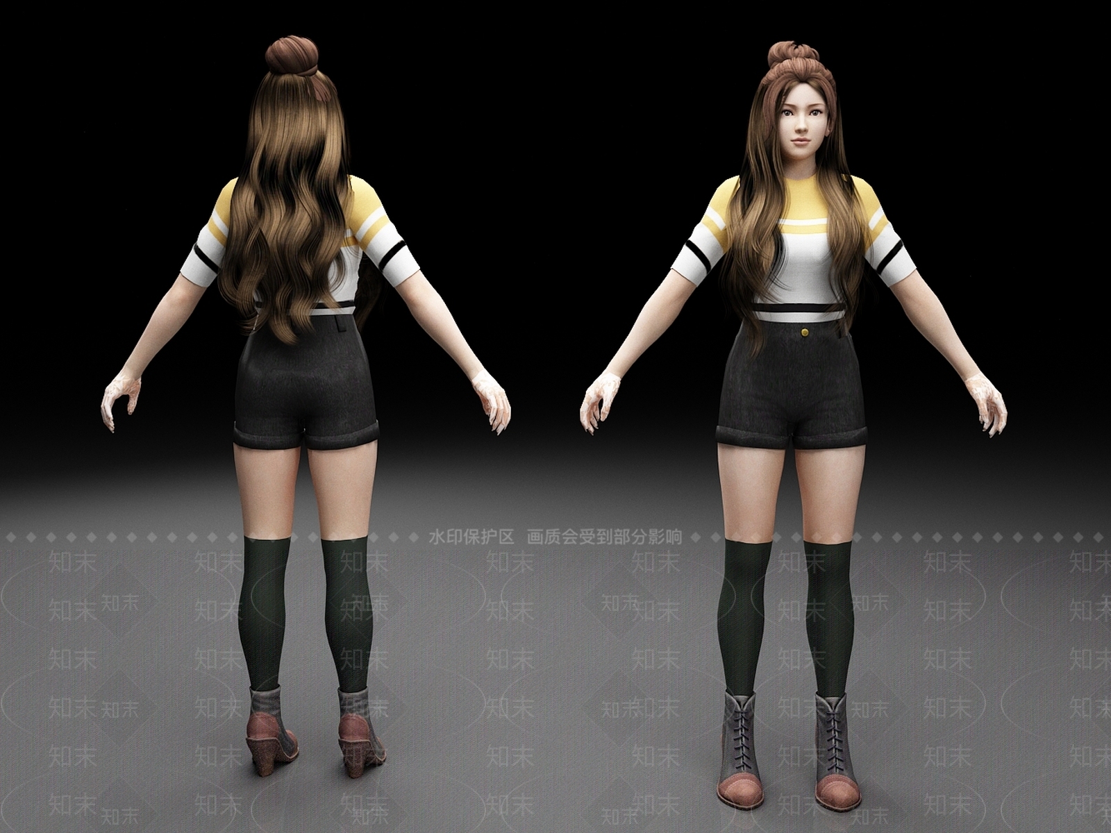 女人3D模型下载【ID:1187278506】