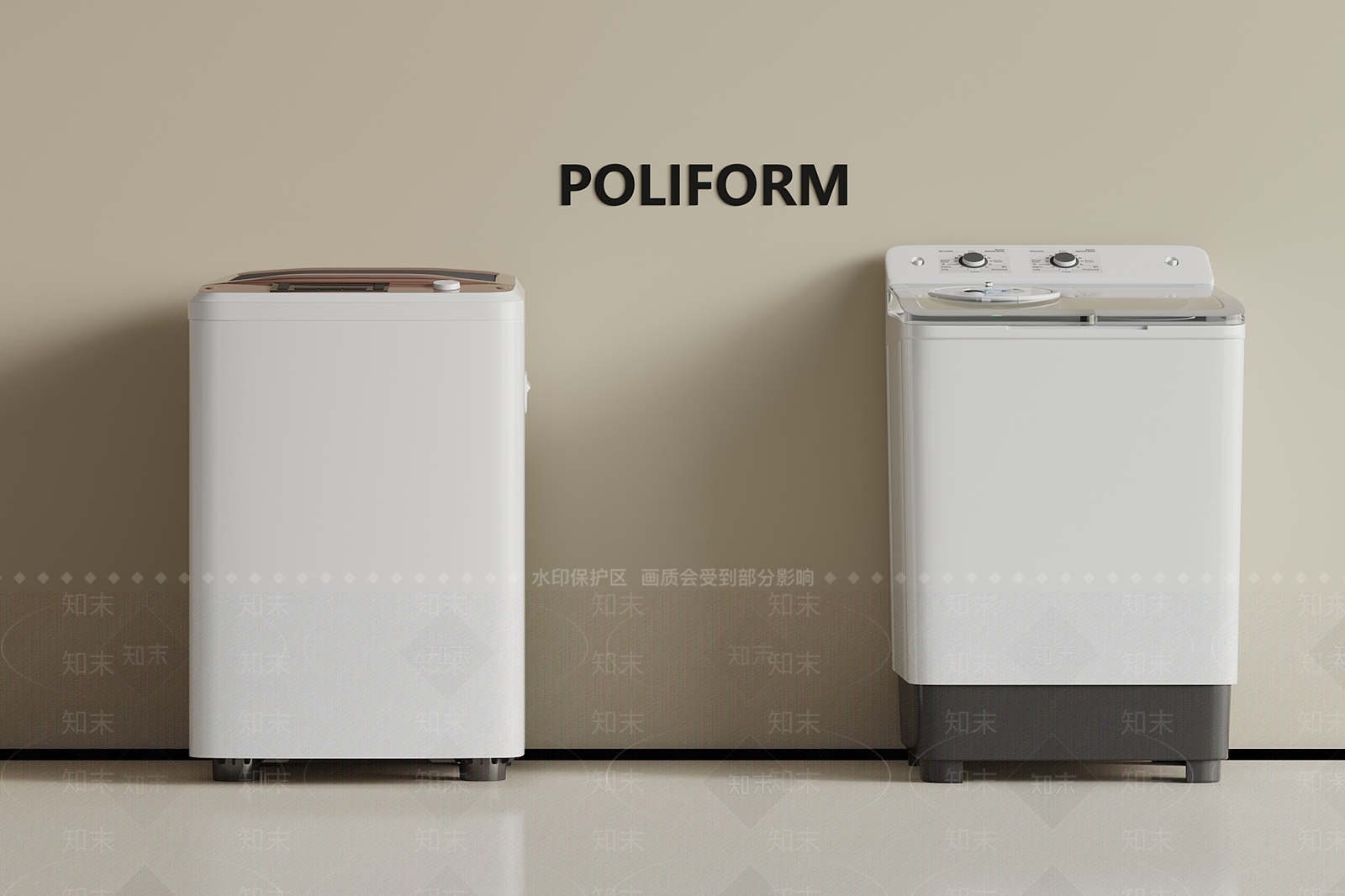 洗衣机SU模型下载【ID:1187279642】