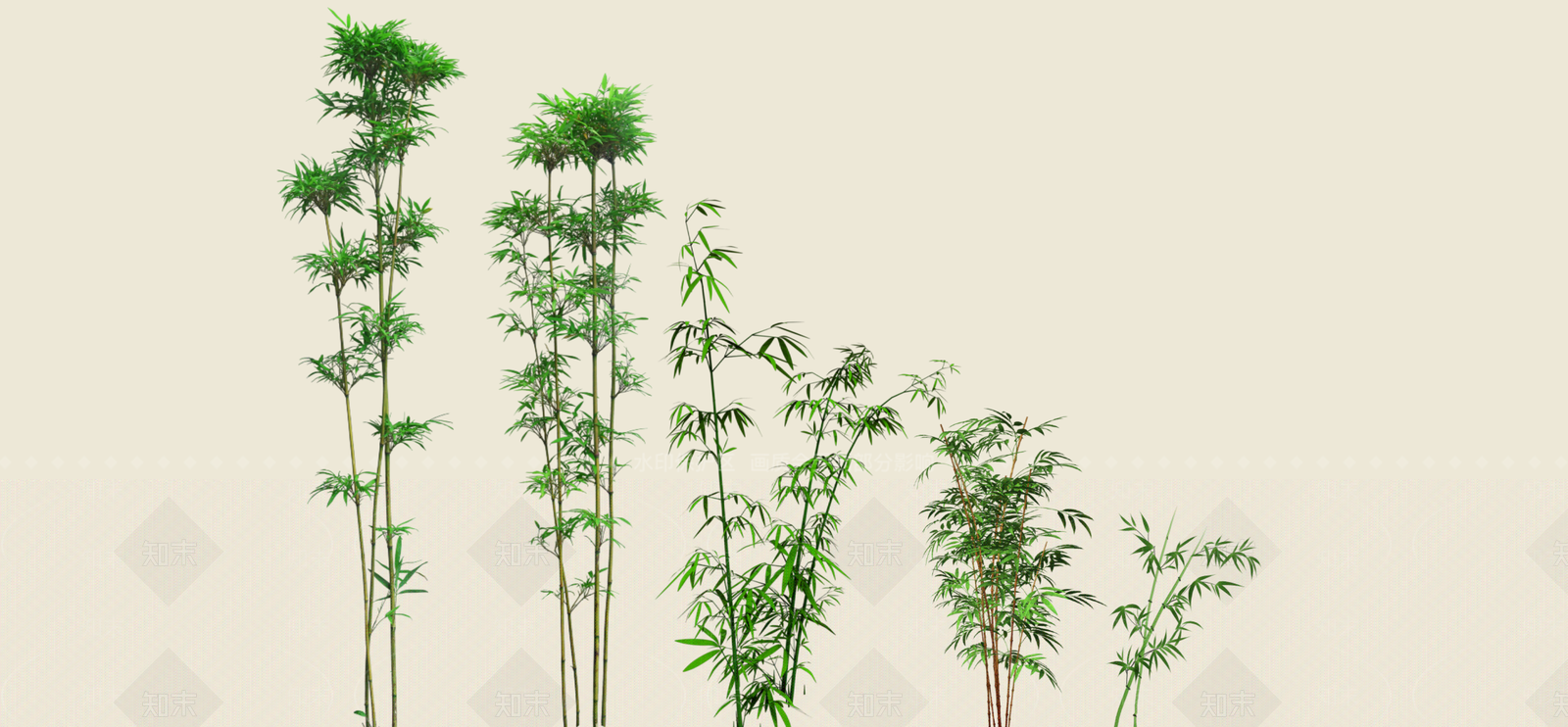 竹子SU模型下载【ID:1187281281】