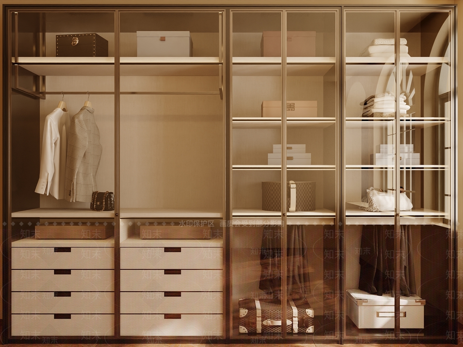 新中式中式衣柜3D模型下载【ID:1187283384】
