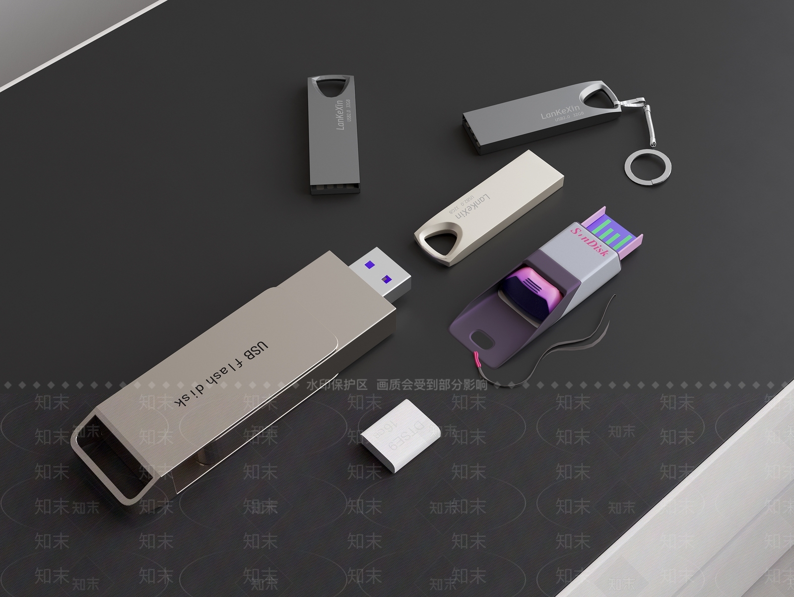 办公用品3D模型下载【ID:1187283875】