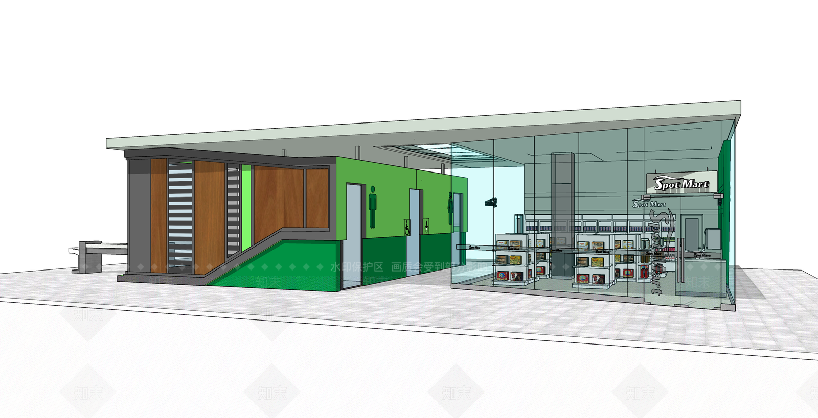 现代工业小公建SU模型下载【ID:1187284045】