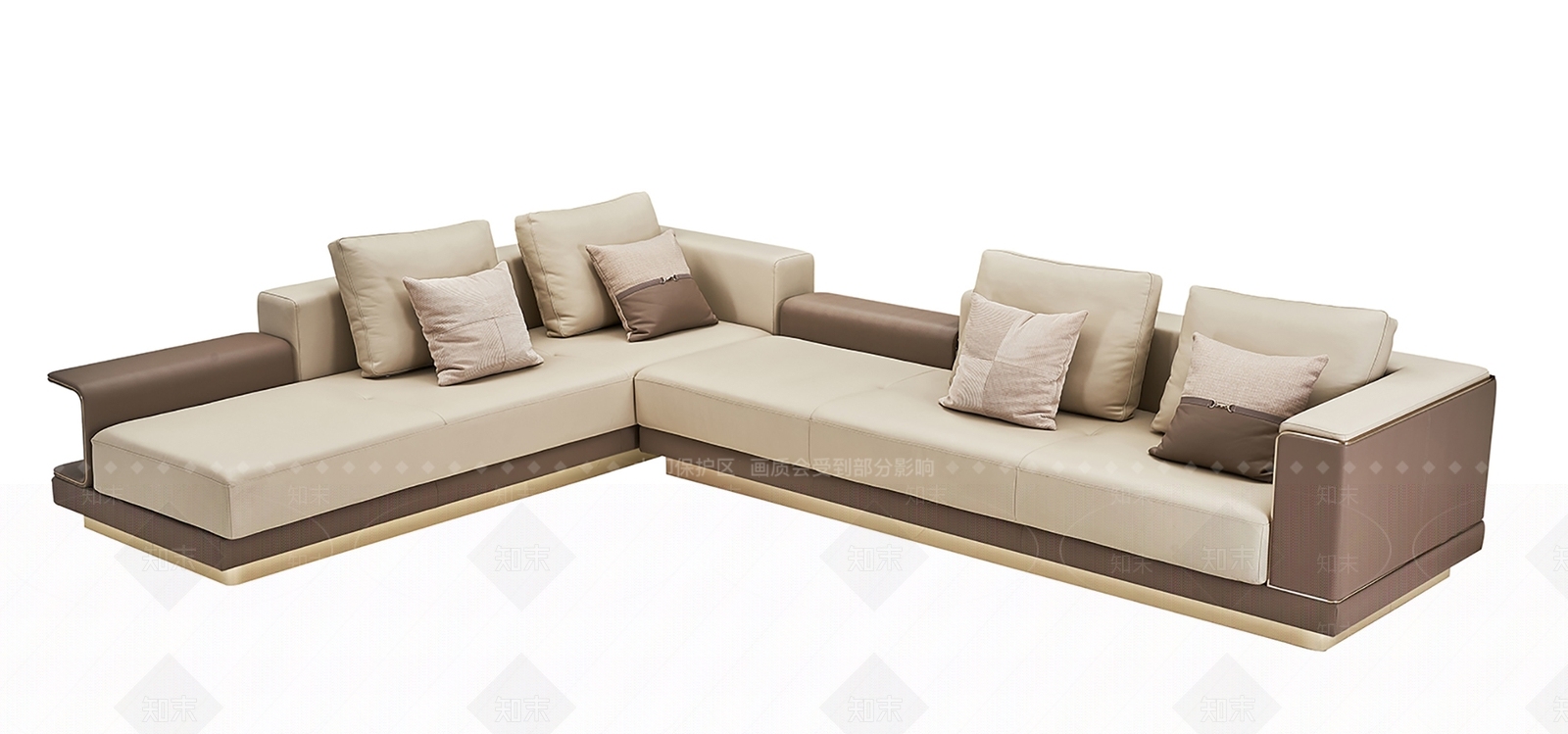 意式轻奢转角沙发3D模型下载【ID:1187286231】