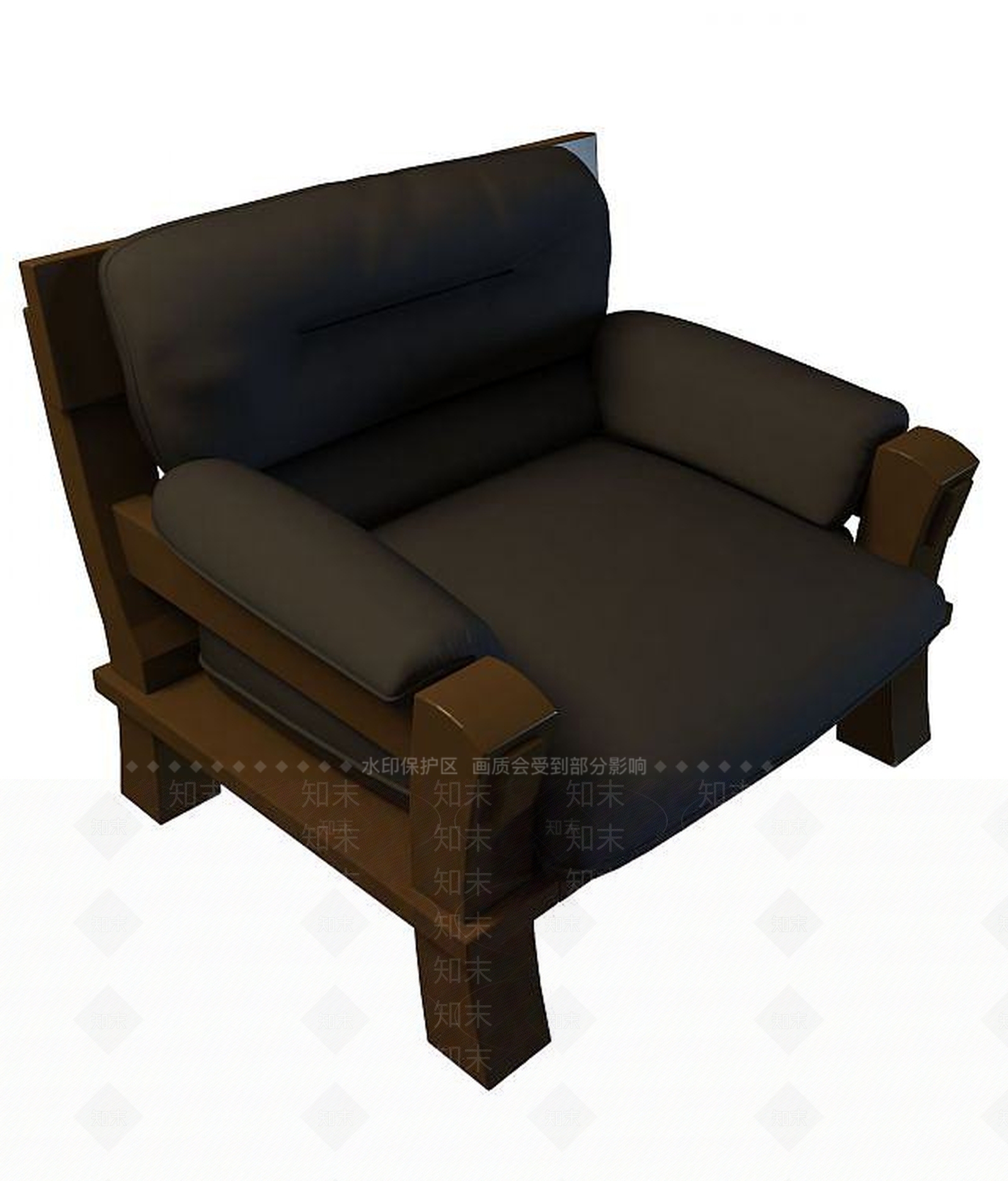 现代休闲椅3D模型下载【ID:1187336170】
