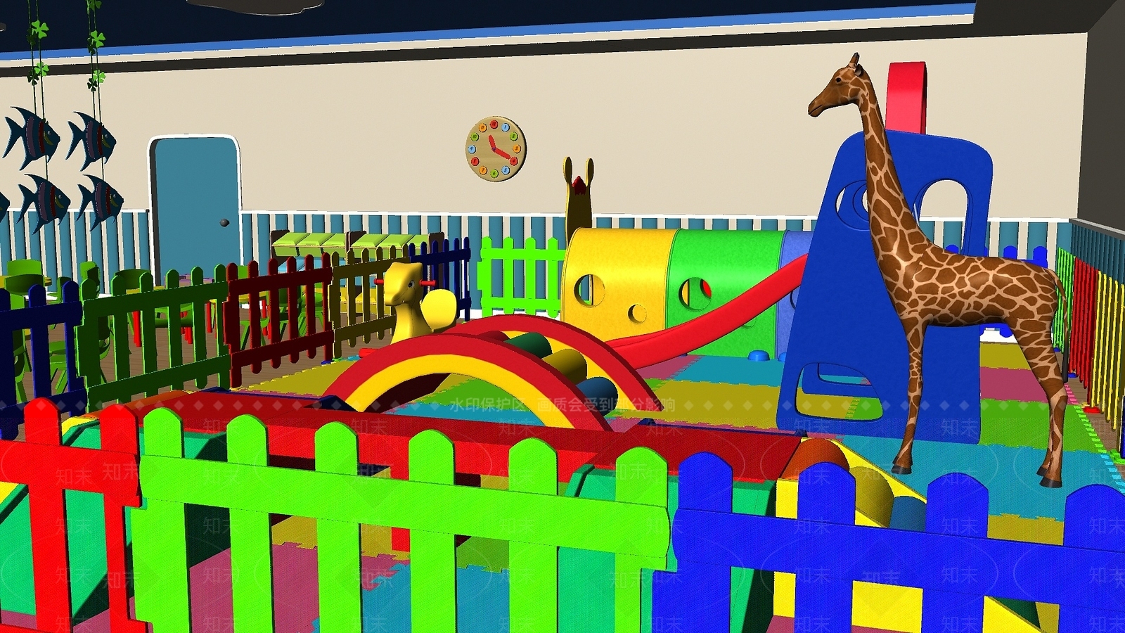 现代办公大厅3D模型下载【ID:1187297255】