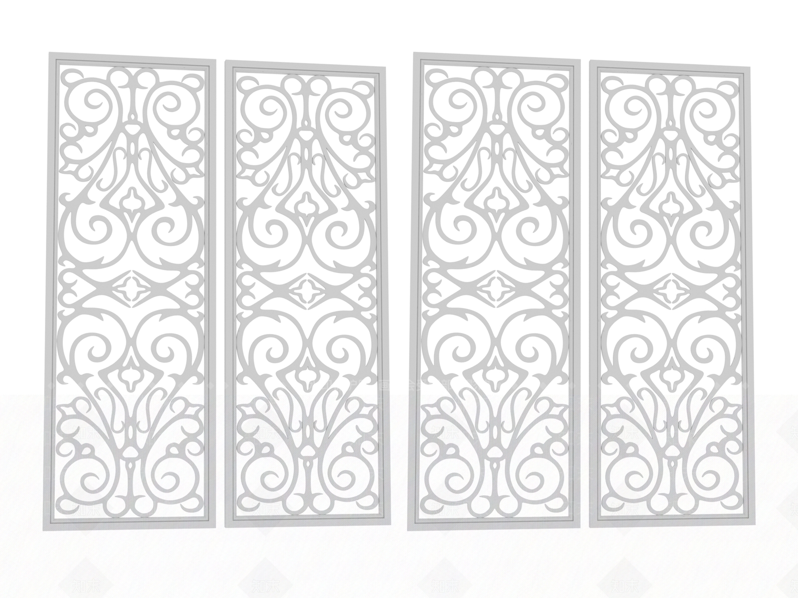 现代雕花3D模型下载【ID:1187302199】
