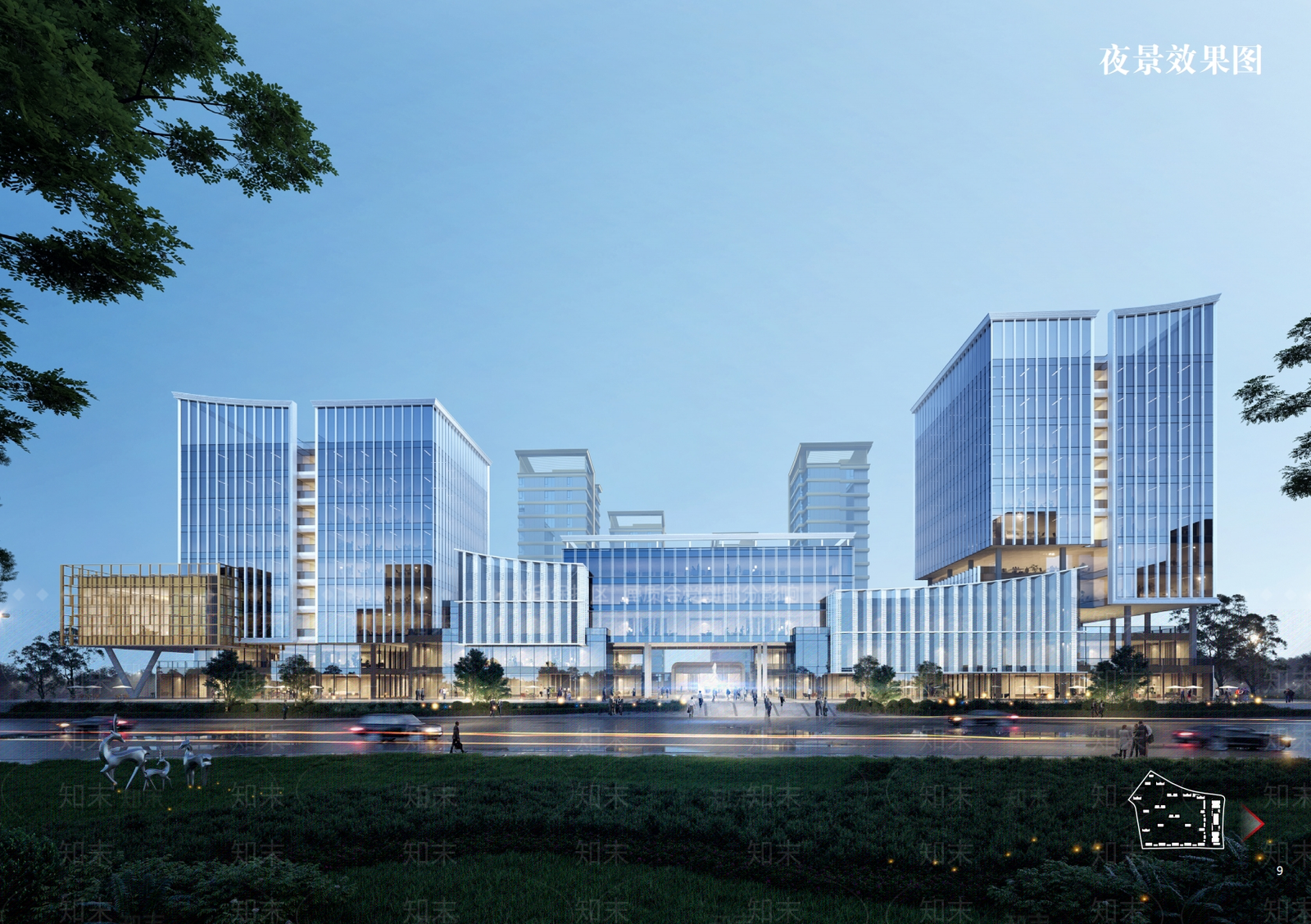 现代办公楼SU模型下载【ID:1187308059】