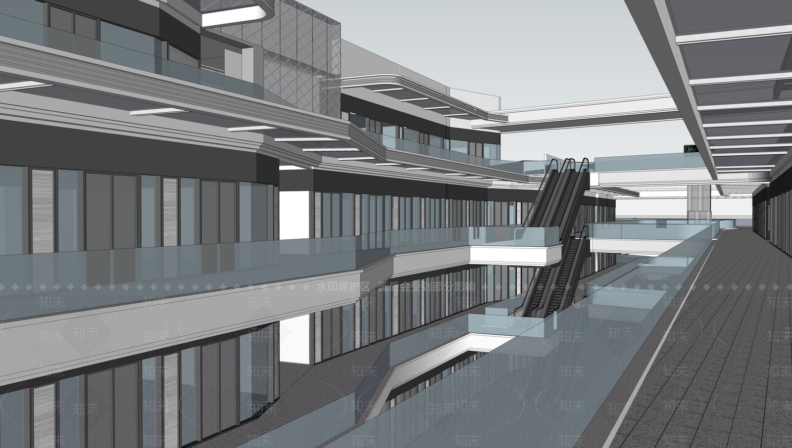 现代其他商业建筑SU模型下载【ID:1187308562】