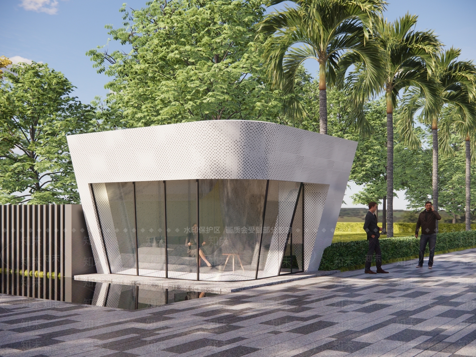 现代小公建SU模型下载【ID:1187309514】