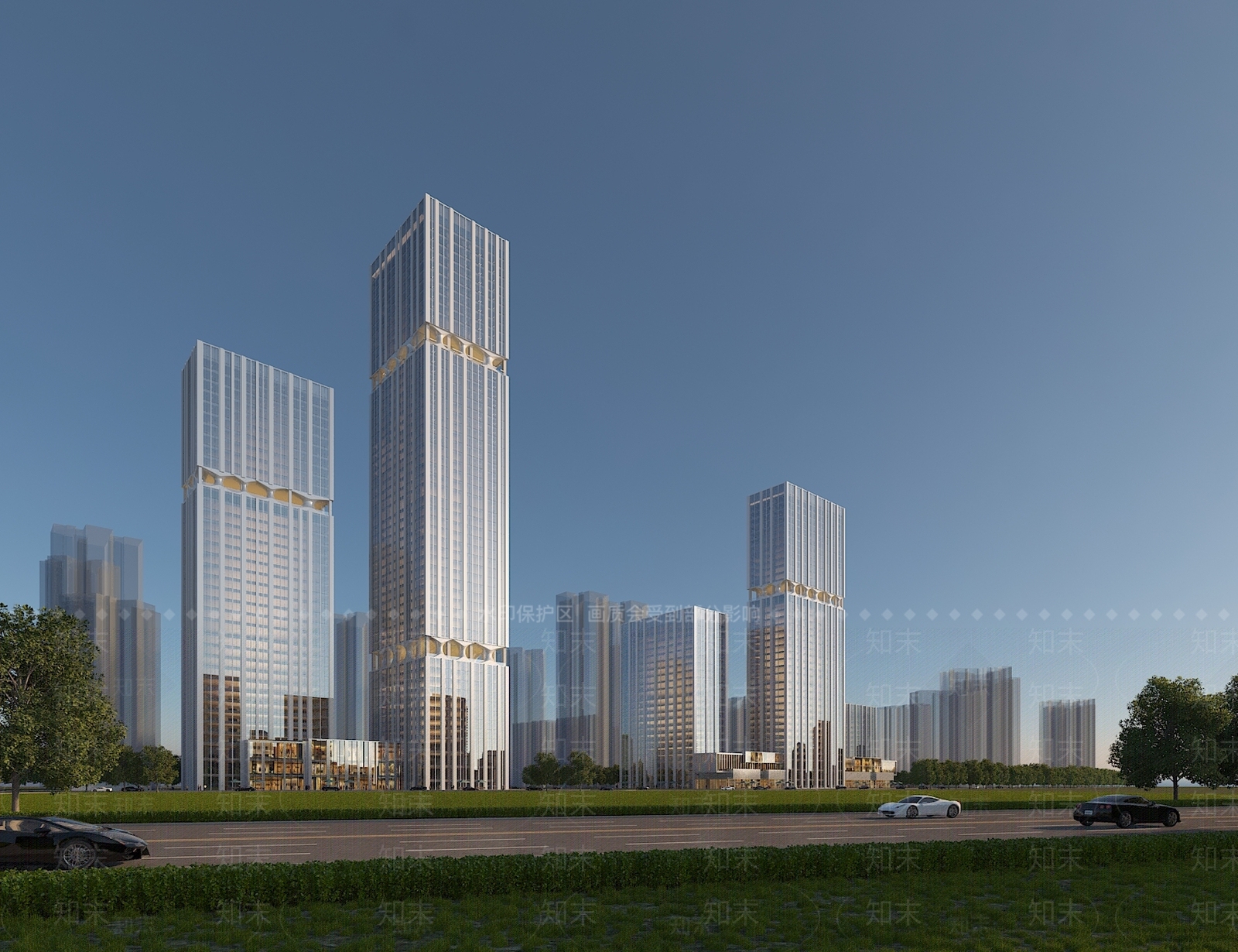 现代酒店外观3D模型下载【ID:1187313065】