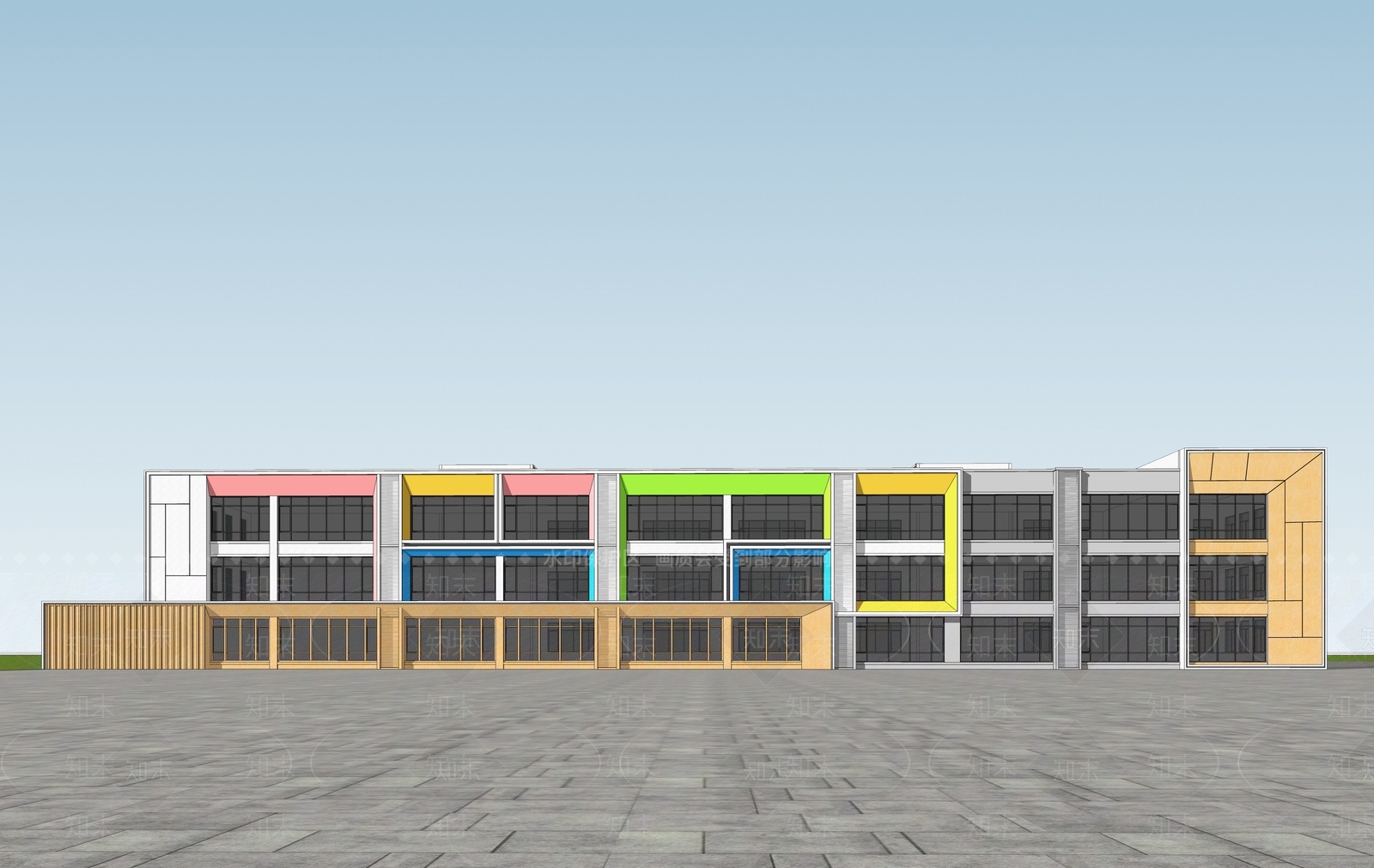 现代小公建SU模型下载【ID:1187317345】