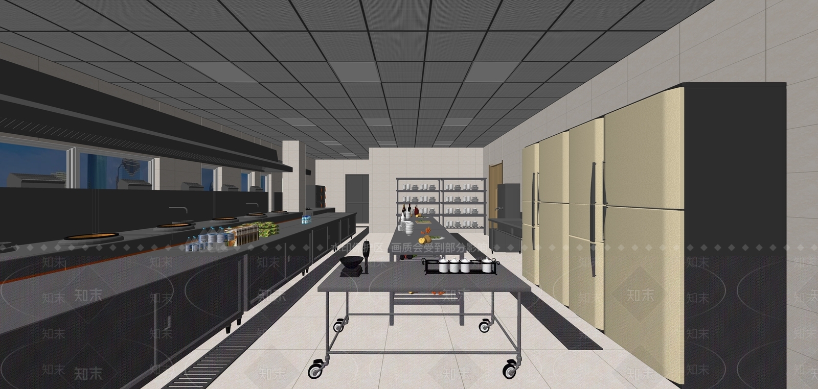 厨房用品组合SU模型下载【ID:1187317516】
