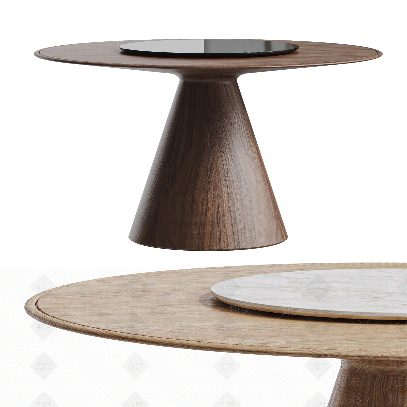 中古北欧餐桌3D模型下载【ID:1187318826】