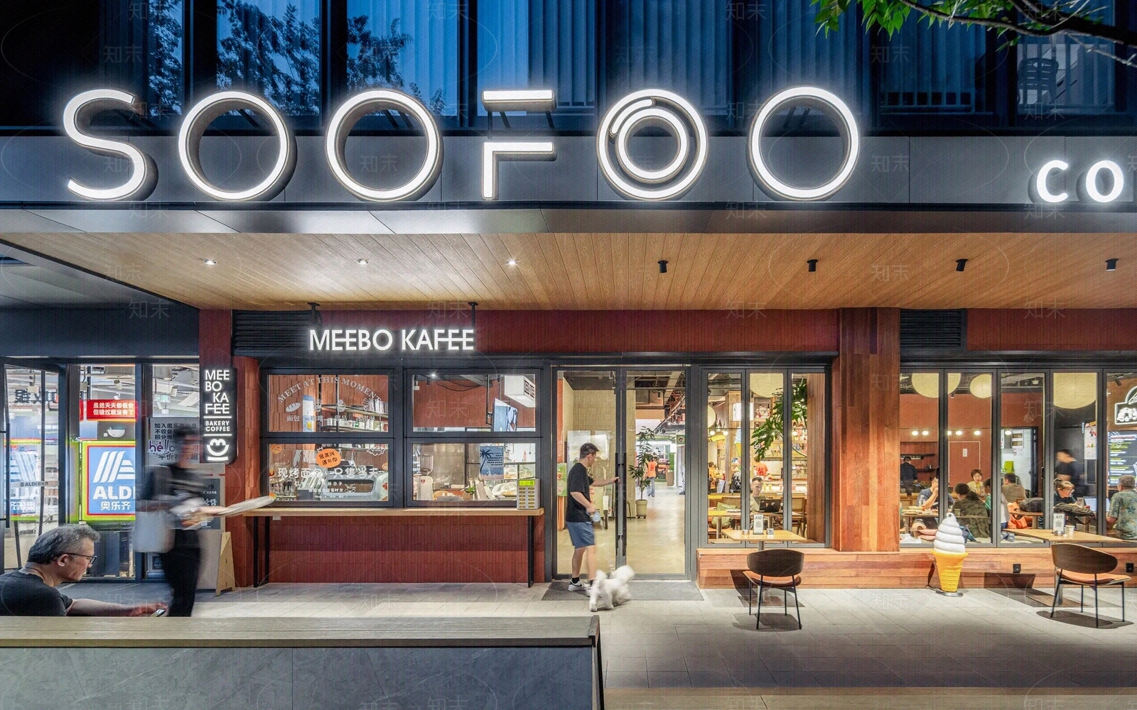 现代街道外景贴图下载【ID:1187319749】