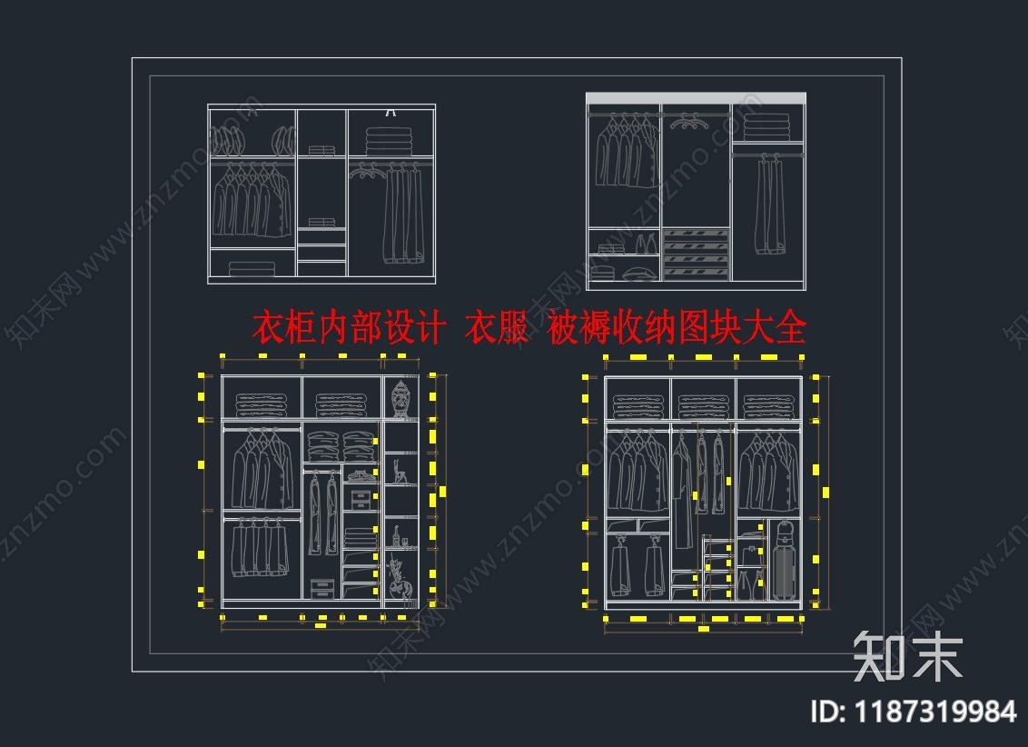 现代法式服装鞋帽施工图下载【ID:1187319984】