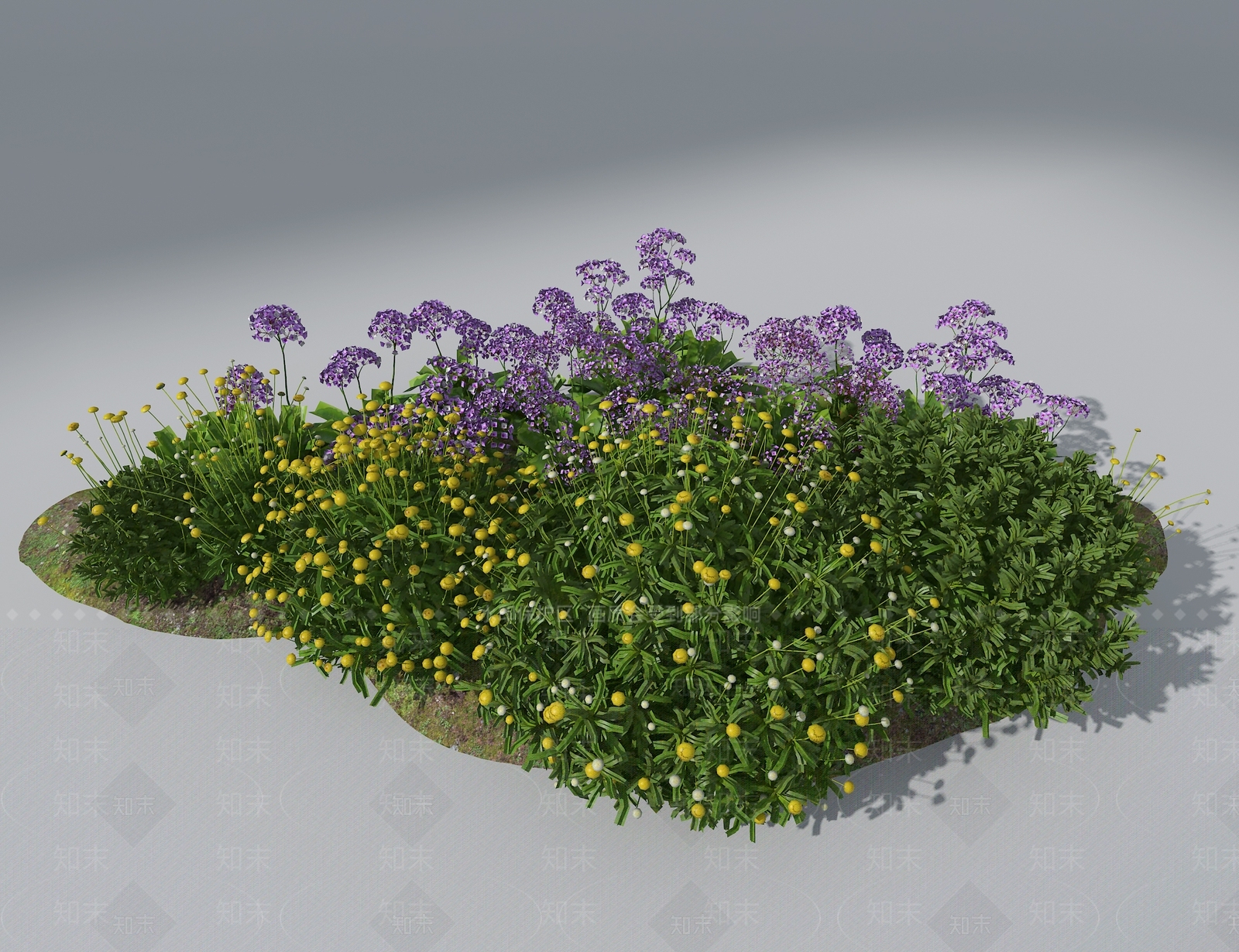 花草组合3D模型下载【ID:1187320411】