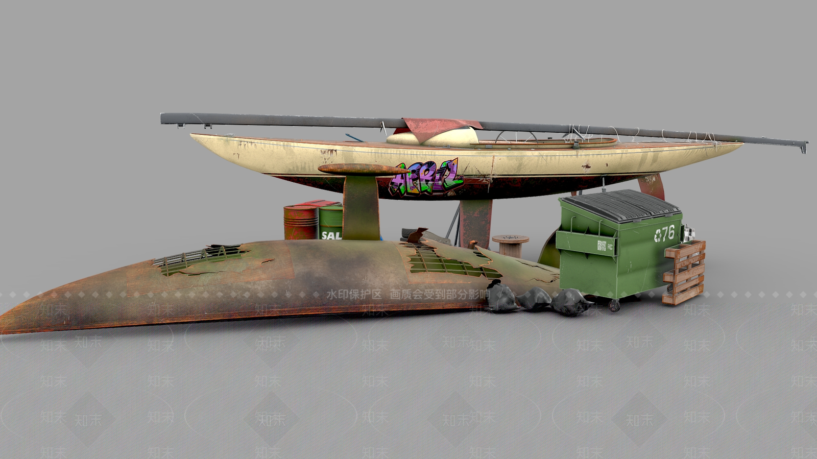 船3D模型下载【ID:1187323010】