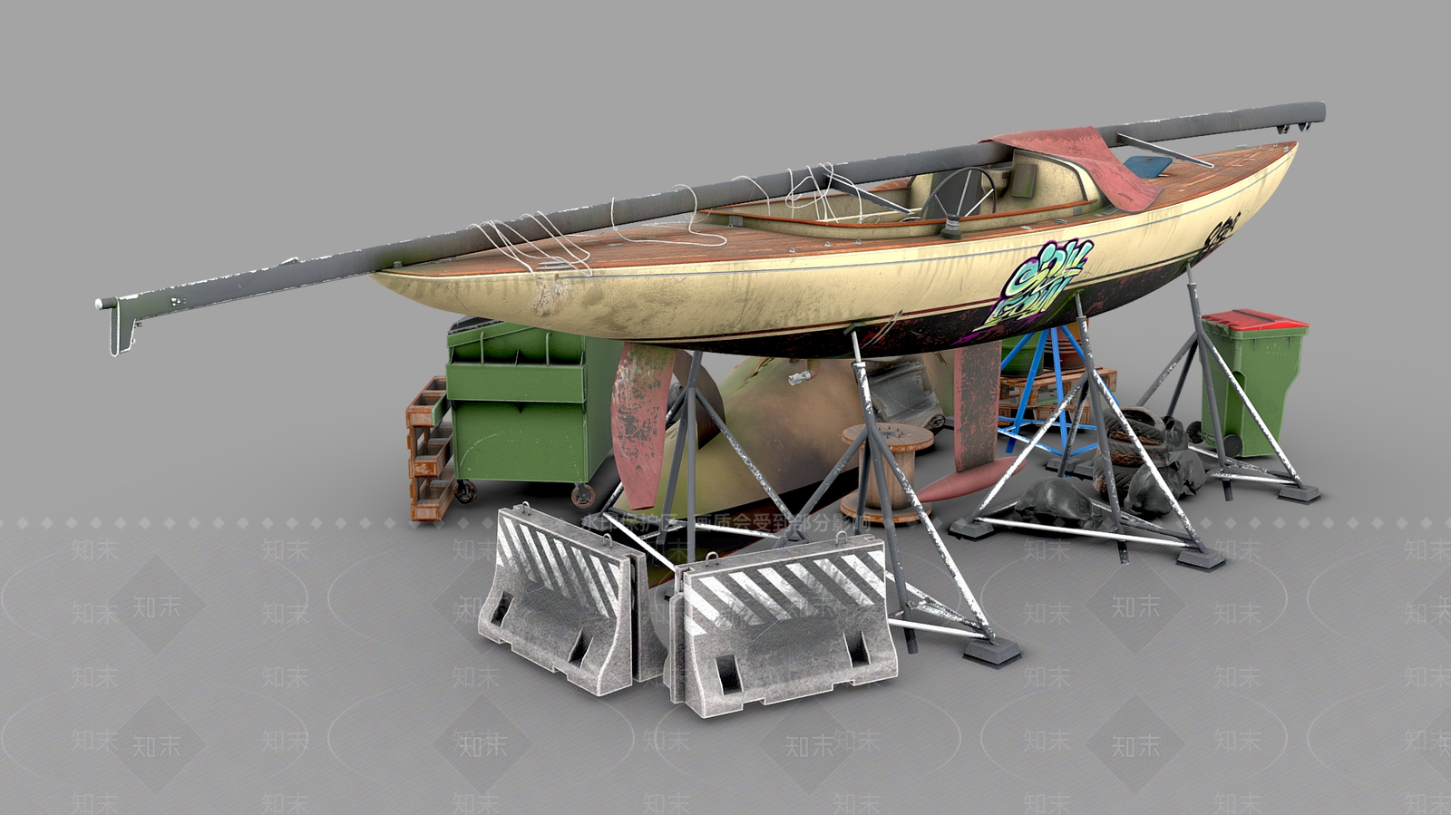 船3D模型下载【ID:1187323010】