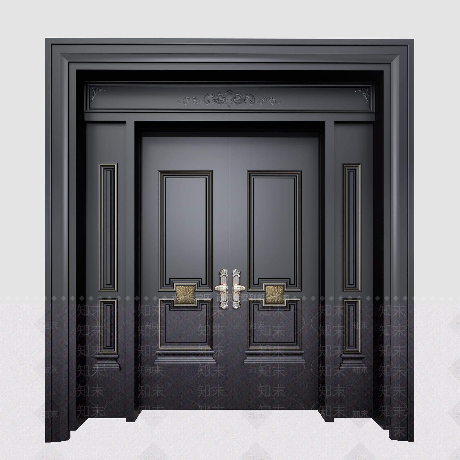 意式双开门3D模型下载【ID:1187323606】