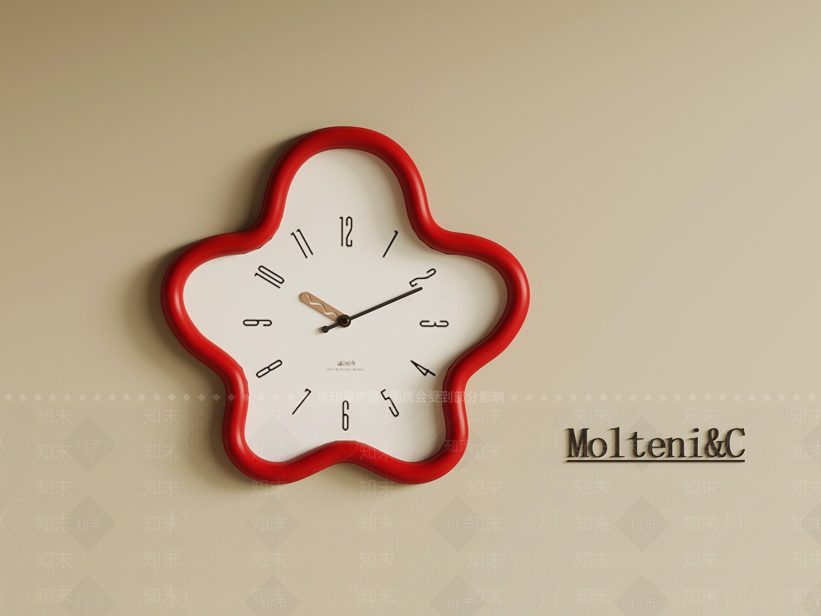 现代钟表SU模型下载【ID:1187324227】