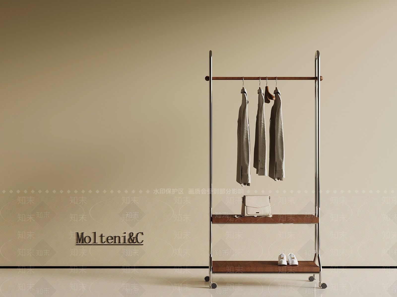 晾衣架SU模型下载【ID:1187325249】