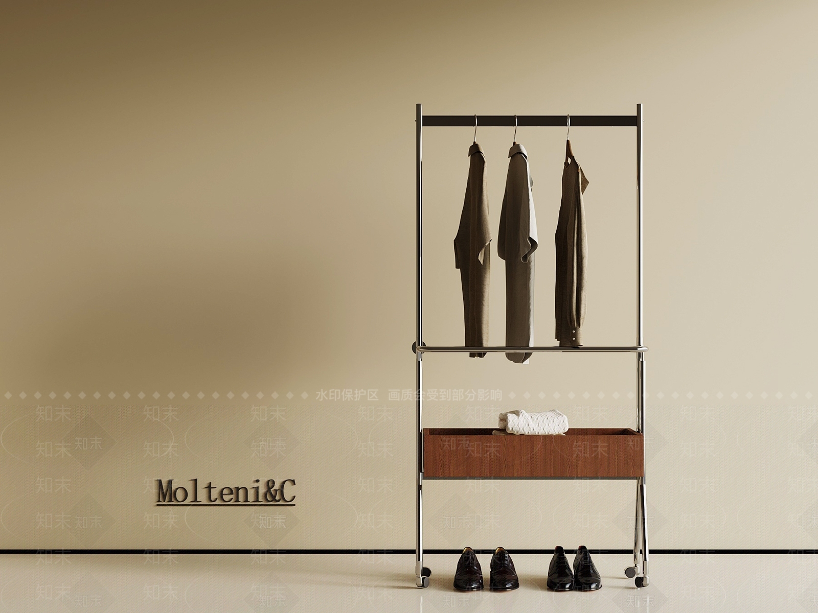 晾衣架SU模型下载【ID:1187325358】