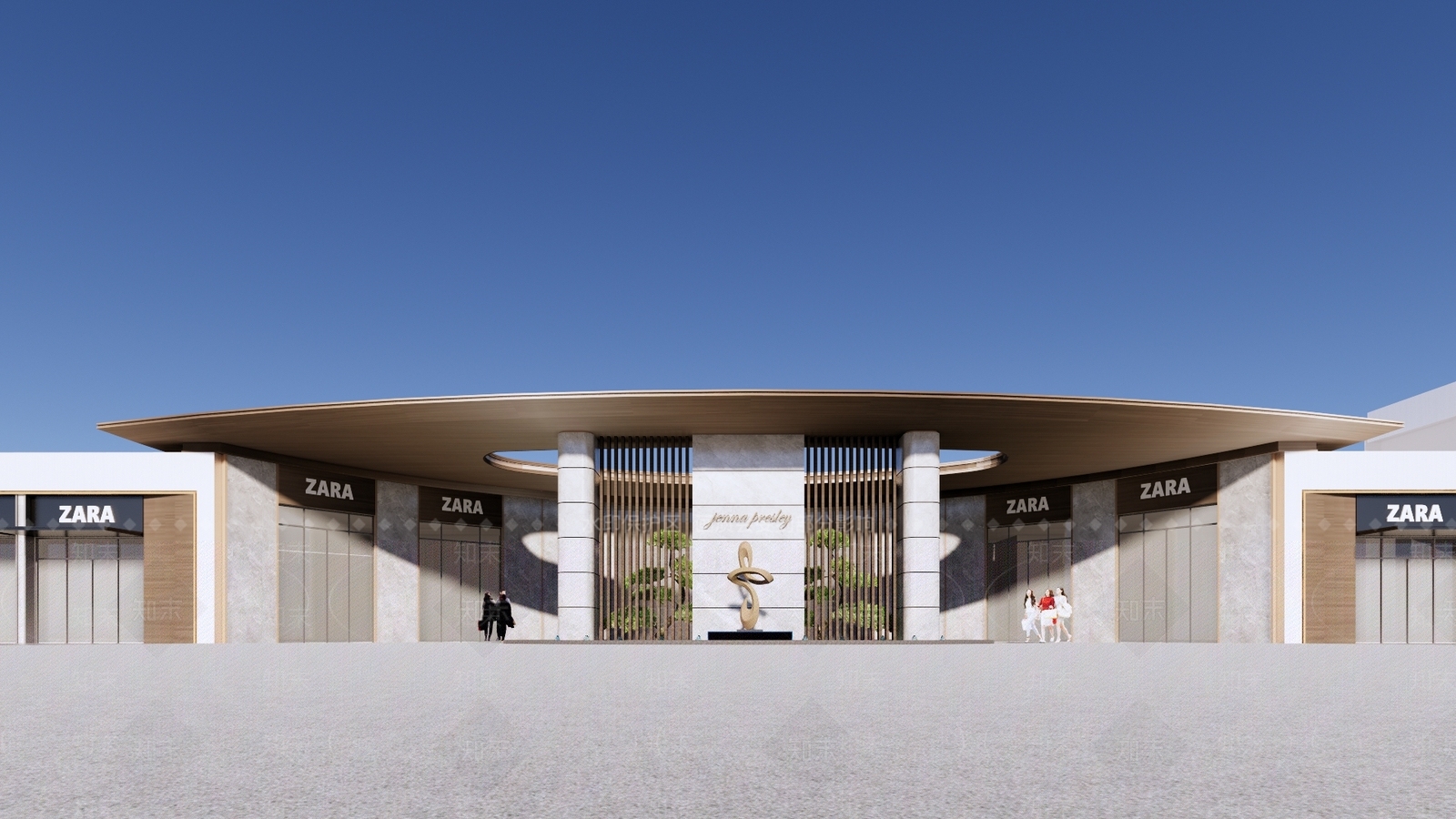 现代小区建筑SU模型下载【ID:1187327954】