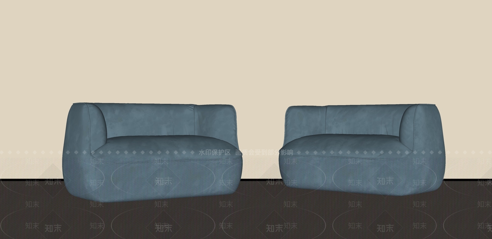中古侘寂单人沙发SU模型下载【ID:1187330633】