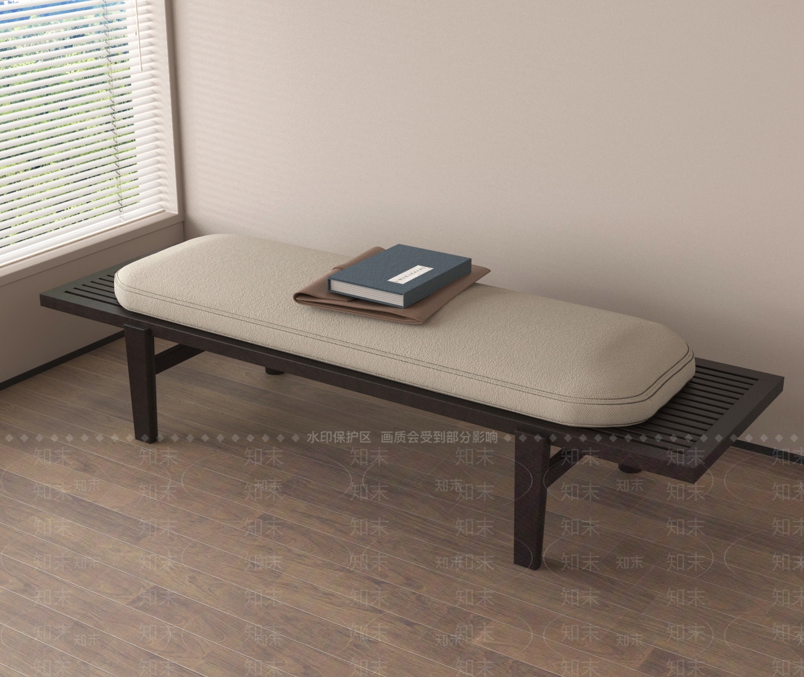 现代床尾凳3D模型下载【ID:1187332916】